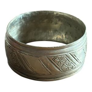 Old Rare Ancient Bracelet Viking Silver Color Extreme Artifact Bangle Bracelet